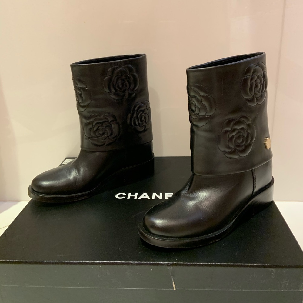 Brand New Black Chanel Boots